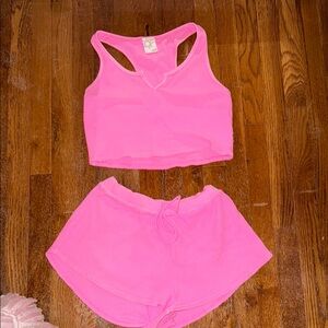 Pink Women's Aerie Waffle Set